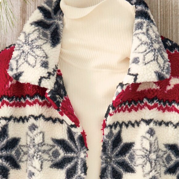 Coldwater Creek Nordic Sherpa Jacket size XL NWT - Picture 2 of 8